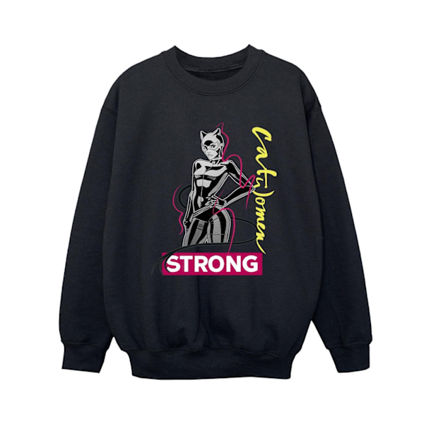 DC Comics Boys Batman Catwoman Strong Sweatshirt 7-8 år Svart Black 7-8 Years