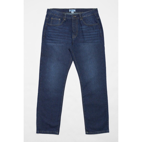 Burton Mens Dark Wash Straight Jeans 36S Mörkblå Dark Blue 36S