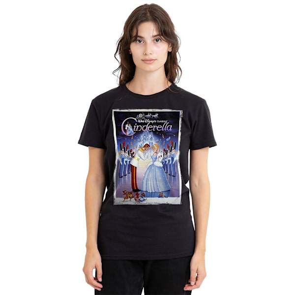 Cinderella Unisex Vuxen Poster T-Shirt XL Svart Black XL