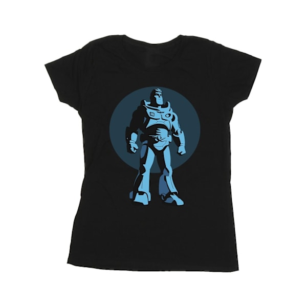 Disney Womens/Ladies Lightyear Buzz Standing Circle Bomull T-Sh Black XXL