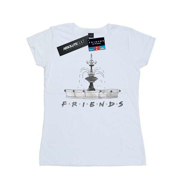 Friends Dam T-shirt i bomull för kvinnor/damer, XXL, vit White XXL