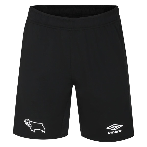 Umbro Herr 23/24 Derby County FC Hemma Shorts L R Svart/Vit Black/White L R