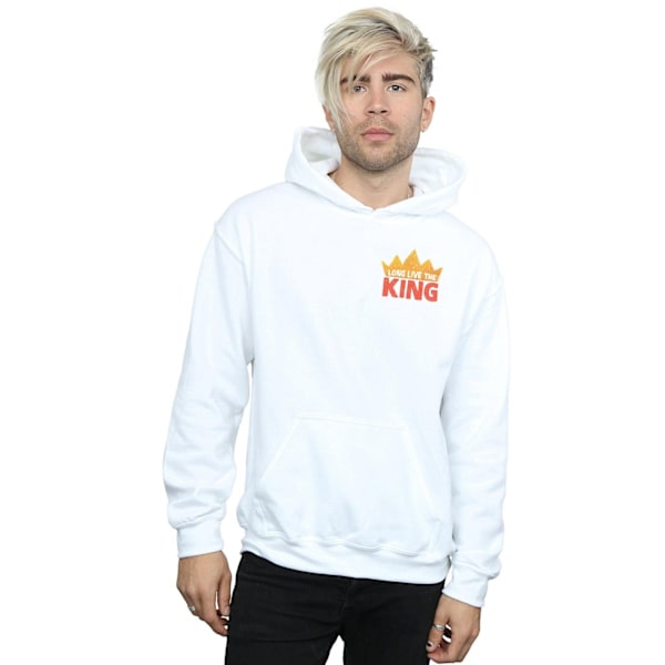 Disney The Lion King Film Lång Liv Bröst Tryck Hoodie 4 White 4XL