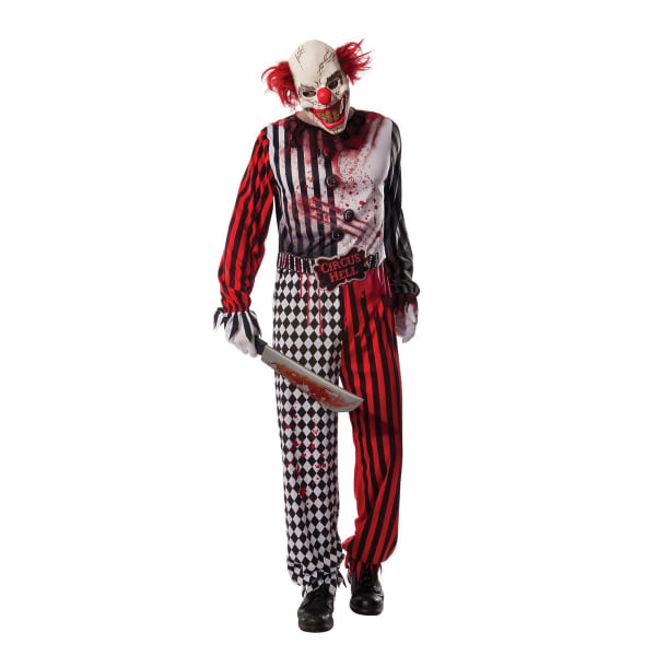Rubies Herr Evil Clown Costume Standard Röd/Svart/Vit Red/Black/White Standard
