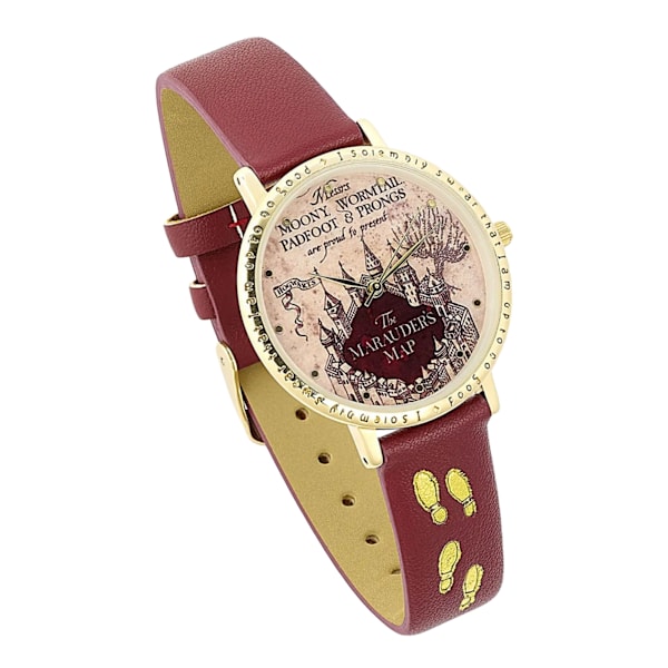 Harry Potter Unisex Vuxen Marauders Map Analog Klocka En Storlek Burgundy/Gold One Size