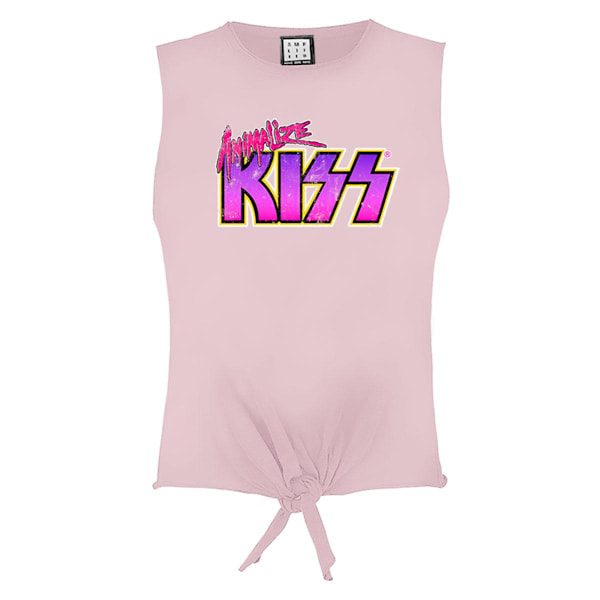 Amplified Womens/Ladies Animalize Kiss Sleeveless Crop Top S Pi Pink 182 S