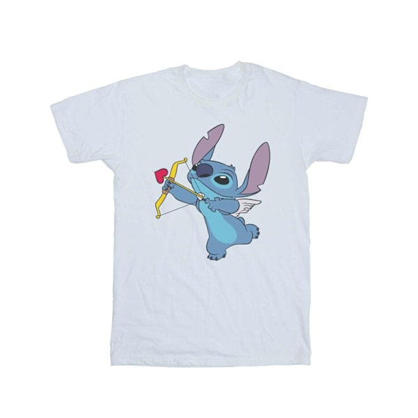 Disney Dam/Kvinnor Lilo Och Stitch Stitch Cupid Valentines Co White L