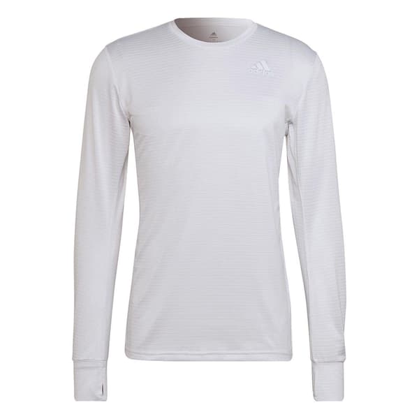 Adidas Performance Långärmad Löpartröja för Herr M Vit White M