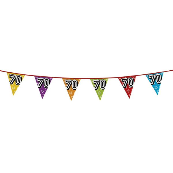 Boland Holographic 70th Bunting One Size Flerfärgad Multicoloured One Size