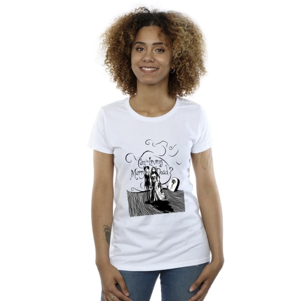 Corpse Bride Womens/Ladies Marry The Dead Cotton T-shirt S Whit White S