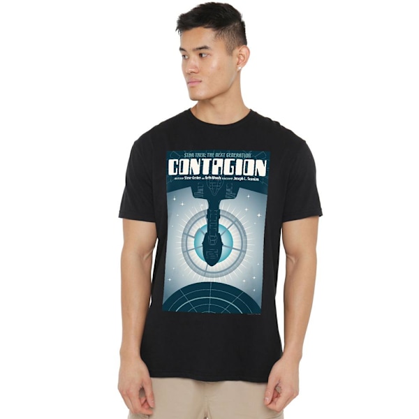 Star Trek Herr The Next Generation Säsong 2 Avsnitt 11 T-Shirt Black 4XL