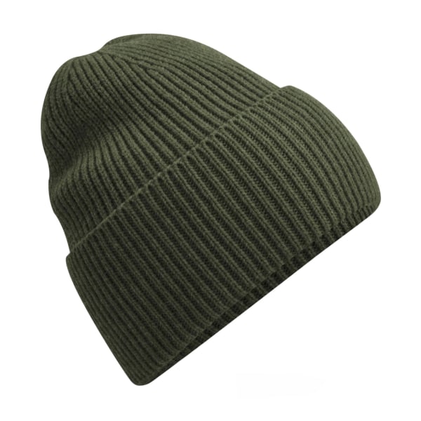 Beechfield Cuffed Oversized Beanie One Size Olive Olive One Size