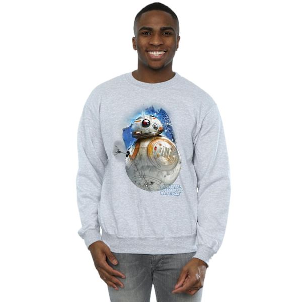 Star Wars The Last Jedi BB-8 Borstad Sweatshirt M Sports G för män Sports Grey M