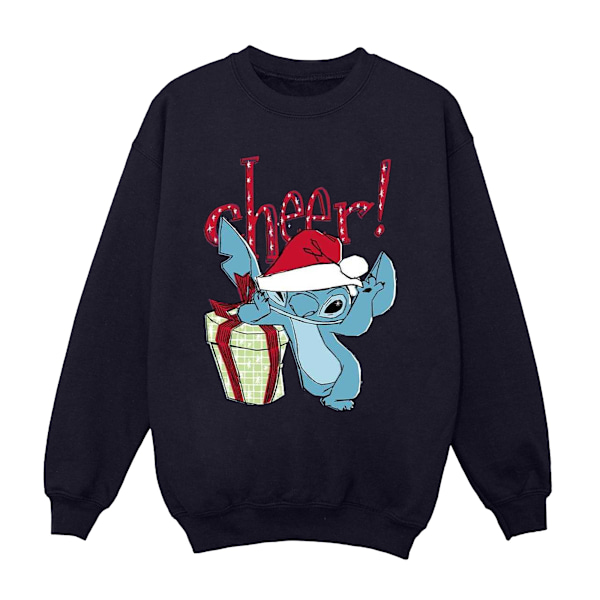 Disney Herr Lilo And Stitch Cheer Sweatshirt 3XL Marinblå Navy Blue 3XL