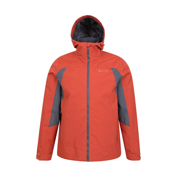 Mountain Warehouse Herr Mist 3-i-1 Vattentät Jacka 4XL Orange Orange 4XL