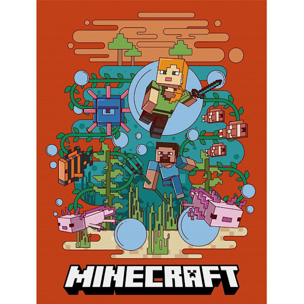 Minecraft Canvas 40,5cm x 2cm x 30,5cm Flerfärgad Multicoloured 40.5cm x 2cm x 30.5cm