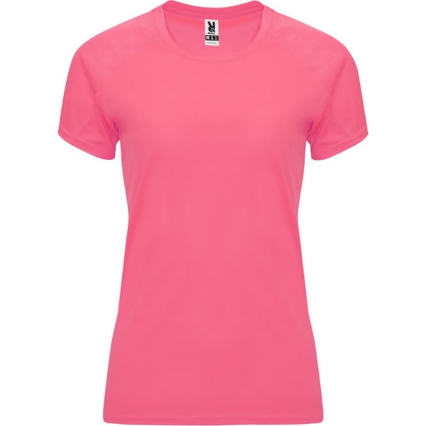 Roly Dam/Kvinnor Bahrain Kortärmad Sport T-shirt XL Fluo Fluorescent Lady Pink XL