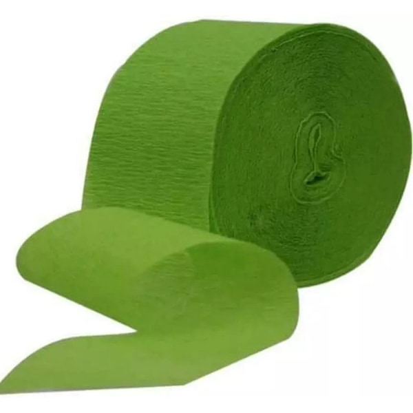 Amscan Crepe Plain Streamer One Size Kiwi Green Kiwi Green One Size