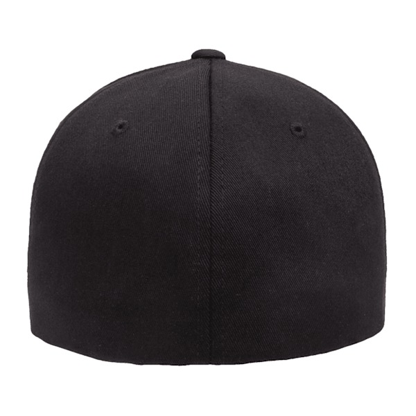 Yupoong Flexfit Fitted Baseball Cap LXL Svart/Svart Black/Black LXL