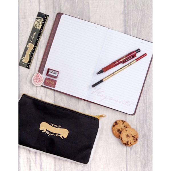 Harry Potter Bumper A5 Stationery Set (Förpackning om 8) En Storlek Burg Burgundy/Gold/White One Size