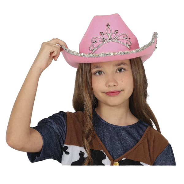 Fiestas Guirca Flickcowboyhatt för flickor, One Size, Rosa Pink One Size