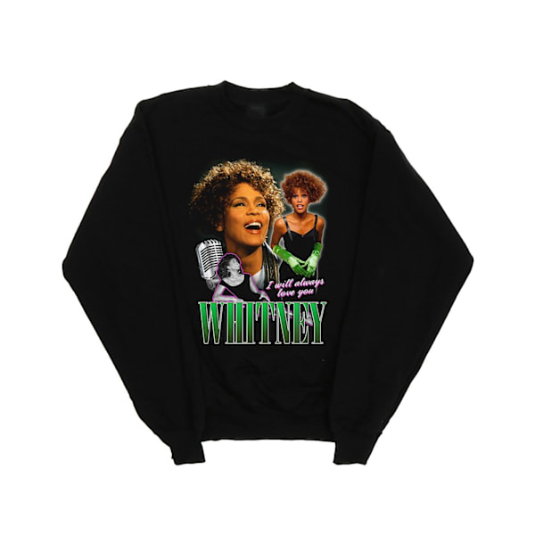 Whitney Houston Mens I Will Always Love You Homage Sweatshirt 4 Black 4XL