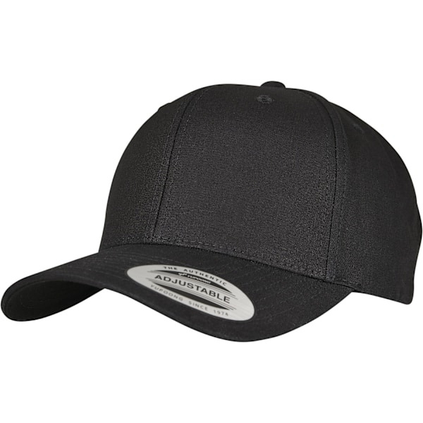 Flexfit av Yupoong 6 Panel Curved Metal Snap Cap One Size Svart Black One Size