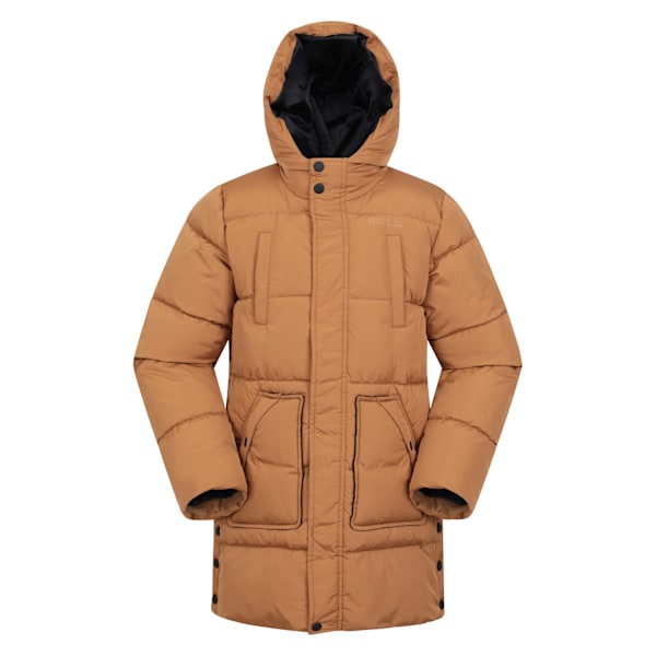 Mountain Warehouse Theo Vattenavvisande Lång Vadderad Jacka för Barn/Ungdom Mustard 11-12 Years