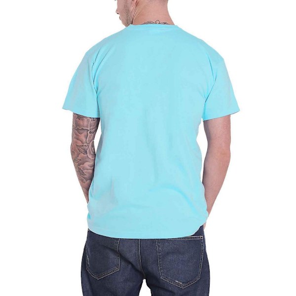 Roxy Music Unisex Adult Disco Logo Bomull T-shirt M Sky Blue Sky Blue M