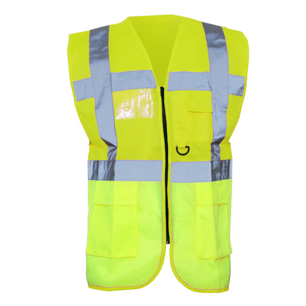 Yoko Hi-Vis Premium Executive/Manager Väst / Jacka (2-pack) Hi-Vis Yellow S