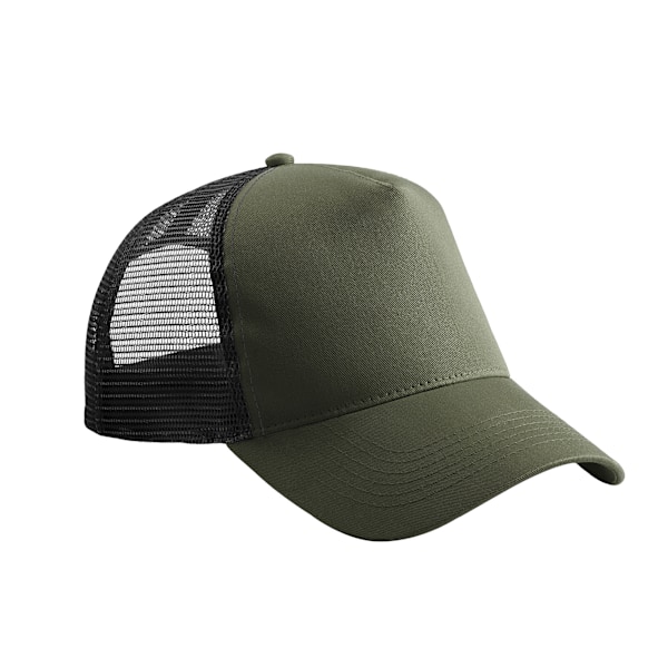 Beechfield Unisex Vuxen Snapback Trucker Cap En Storlek Oliv/Svart Olive/Black One Size