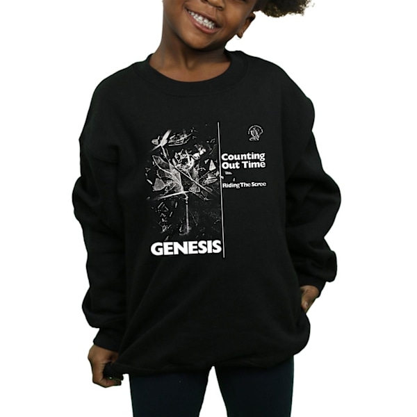 Genesis Girls Counting Out Time Sweatshirt 5-6 år Svart Black 5-6 Years