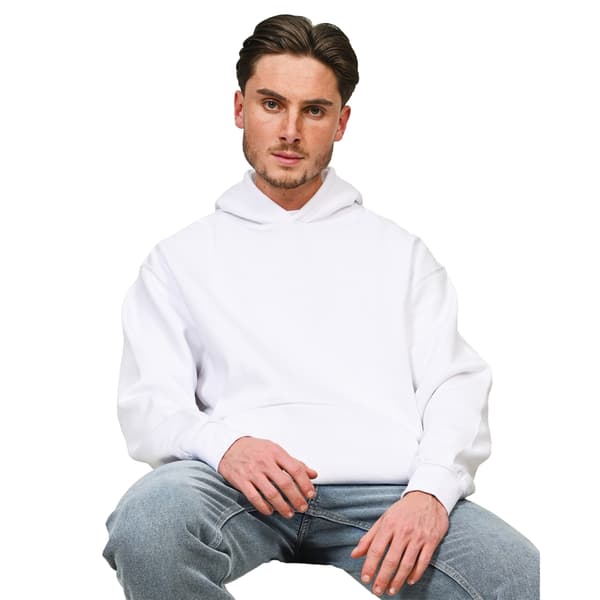 Casual Classics Unisex Vuxen Premium Kammad Bomull Lång Oversiz White L