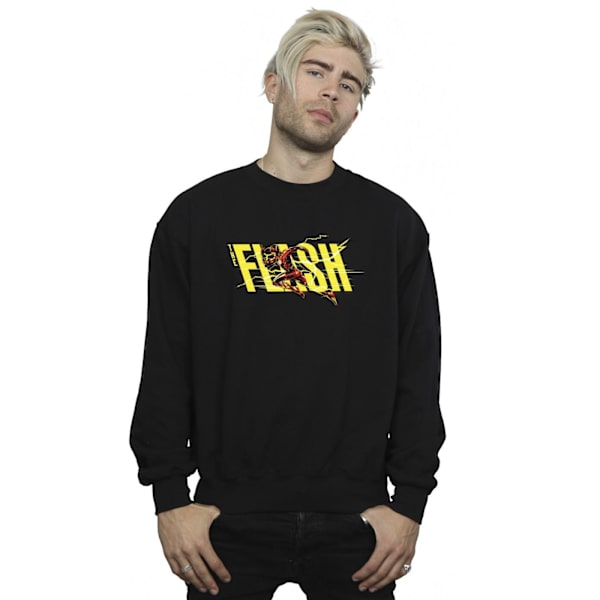 DC Comics Herr The Flash Lightning Dash Sweatshirt L Svart Black L