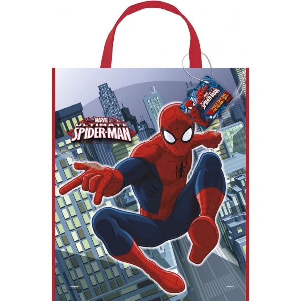 Spider-Man Action Pose Presentpåse En Storlek Röd/Blå Red/Blue One Size
