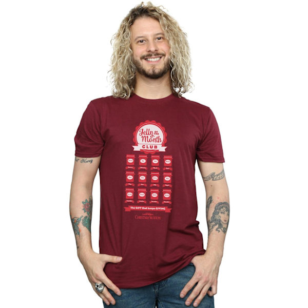 National Lampoon's Christmas Vacation Herr Jelly Club T-shirt M Burgundy M