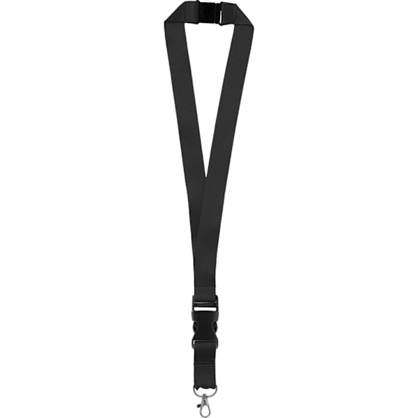Bullet Yogi Lanyard med avtagbart spänne 51 x 3 cm Solid Black Solid Black 51 x 3 cm