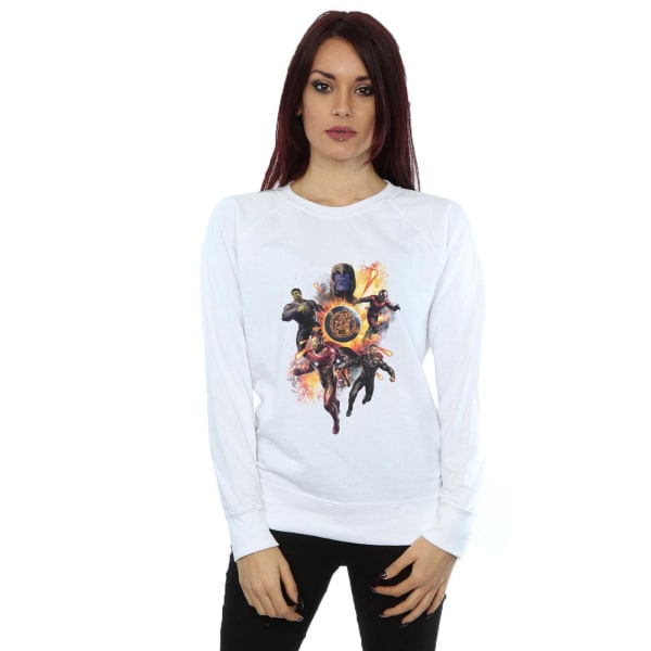 Marvel Womens/Ladies Avengers Endgame Explosion Team Sweatshirt White M