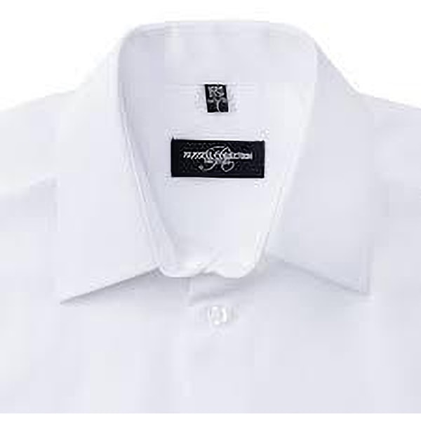 Russell Collection Dam/Kvinnor Kortärmad Poly-Bomull Lätt White 2XL