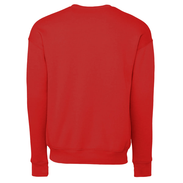 Bella + Canvas Vuxna Unisex Drop Shoulder Sweatshirt XS Röd Red XS