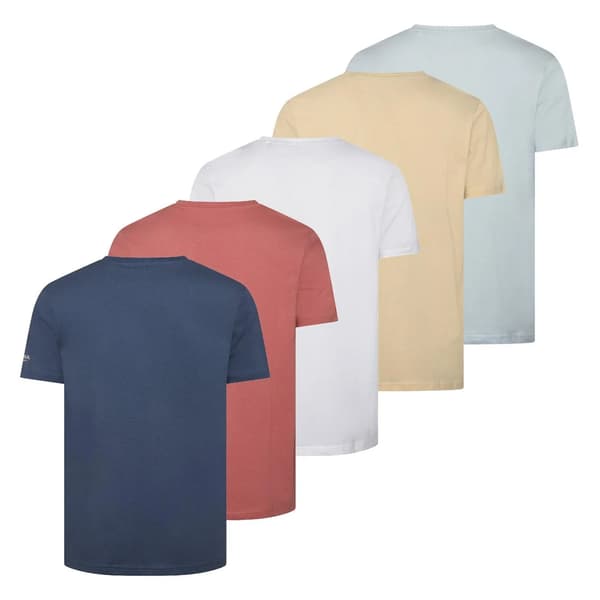 Crosshatch Herr Tranplex T-shirt (5-pack) XL Flerfärgad Multicoloured XL