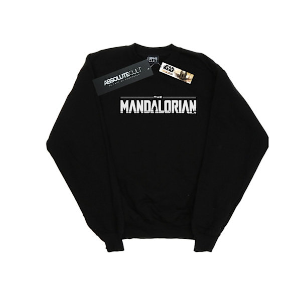 Star Wars Pojkar The Mandalorian Logotyp Sweatshirt 3-4 År Svart Black 3-4 Years