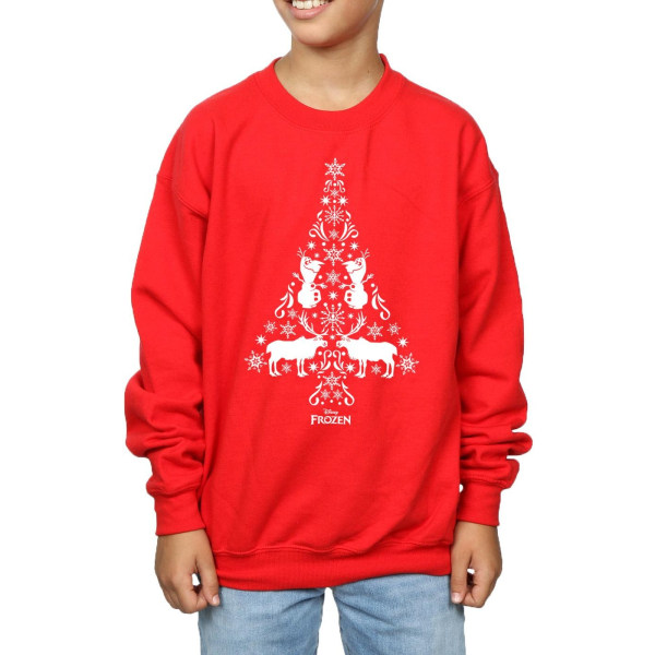 Disney Boys Frozen Christmas Tree Sweatshirt 9-11 år Burgund Burgundy 9-11 Years