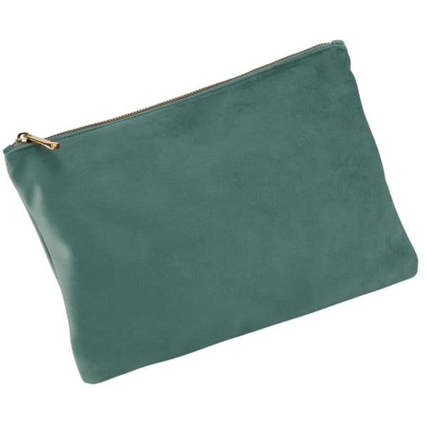 Bagbase Plain Velvet Pouch L Jade Jade L