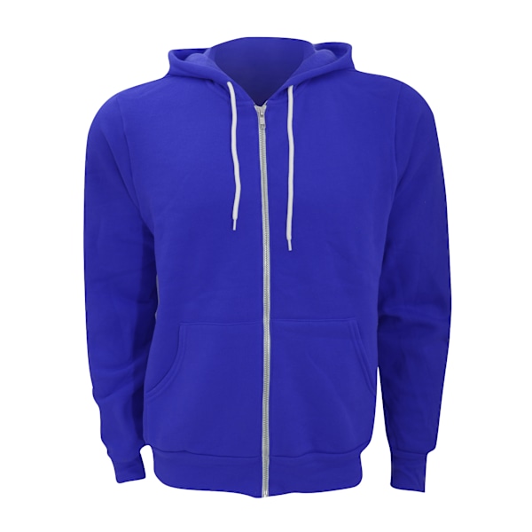 Canvas Unisex Dragkedja Polycotton Fleece Tröja med Huva / Luva True Royal XS