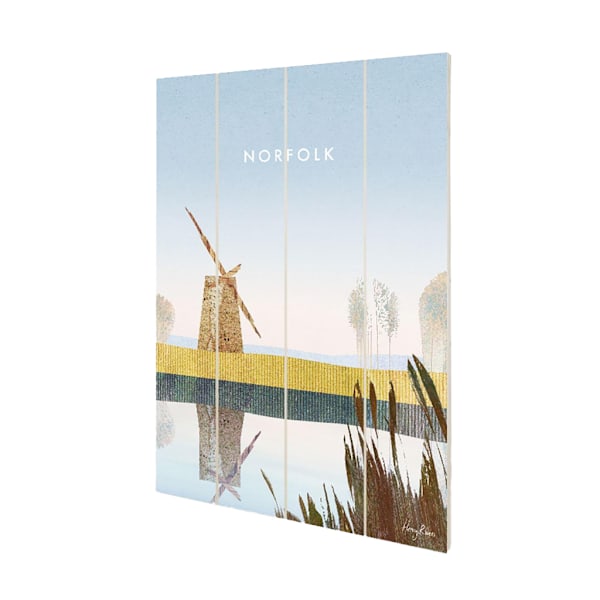 Henry Rivers Norfolk Broads, Brograve Mill Plaque 59cm x 40cm M Multicoloured 59cm x 40cm