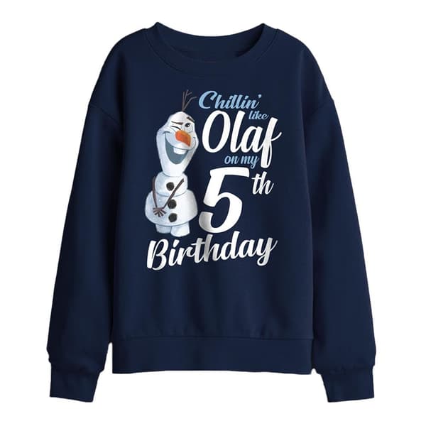 Frost Barn/Barn Chillin Like Olaf 5-årsdag Tröja Navy 5-6 Years