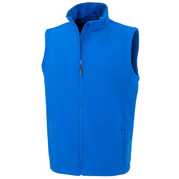 Result Äkta Återvunnen Herr Softshell Tryckbar Väst XL Royal Blue XL