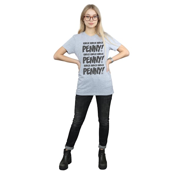 The Big Bang Theory Dam/Damer Knock Knock Penny Bomull Pojkvän Sports Grey M