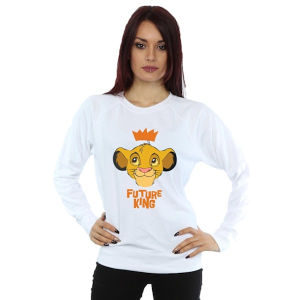 Disney Dam/Kvinnor Lejonkungen Simba Future King Sweatshirt White M